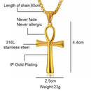 Solid Ankh Pendant Necklace