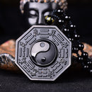 Black Obsidian Yin Yang Pendant Necklace