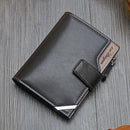 Men's Leather Zipper Wallet