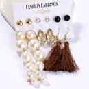 Stud Hoops & Tassels Earring Sets