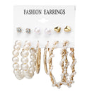 Stud Hoops & Tassels Earring Sets