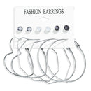 Stud Hoops & Tassels Earring Sets