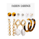 Stud Hoops & Tassels Earring Sets