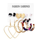 Stud Hoops & Tassels Earring Sets