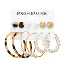 Stud Hoops & Tassels Earring Sets