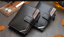 Men's Leather Zipper Wallet