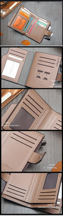 Men's Leather Zipper Wallet